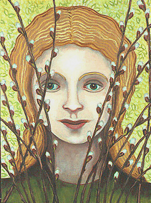 Girl in the Catkins